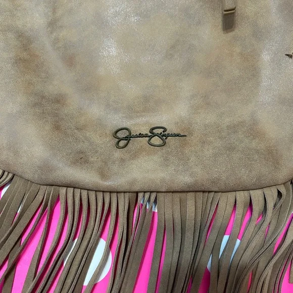 Jessica Simpson Brown Fringe Bag - Picture 2 of 11